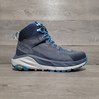 Hoka One One Sky Kaha Women's Size 9.5 Blue Hiking Boots Shoes High 