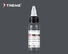 NIEPRZEZROCZYSTY SZARY ŚREDNI Xtreme Ink Jasny jednokolorowy pigment do tatuażu Made in USA