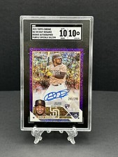 Eguy Rosario RC #RA-ER 2023 Topps Chrome Purple Speckle 241/299 SGC 10 GM 