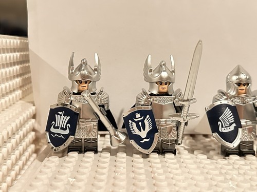 Lord of the Rings Brick Minifigures Knights x6 High Quality Detailed NEW - Picture 17 of 18