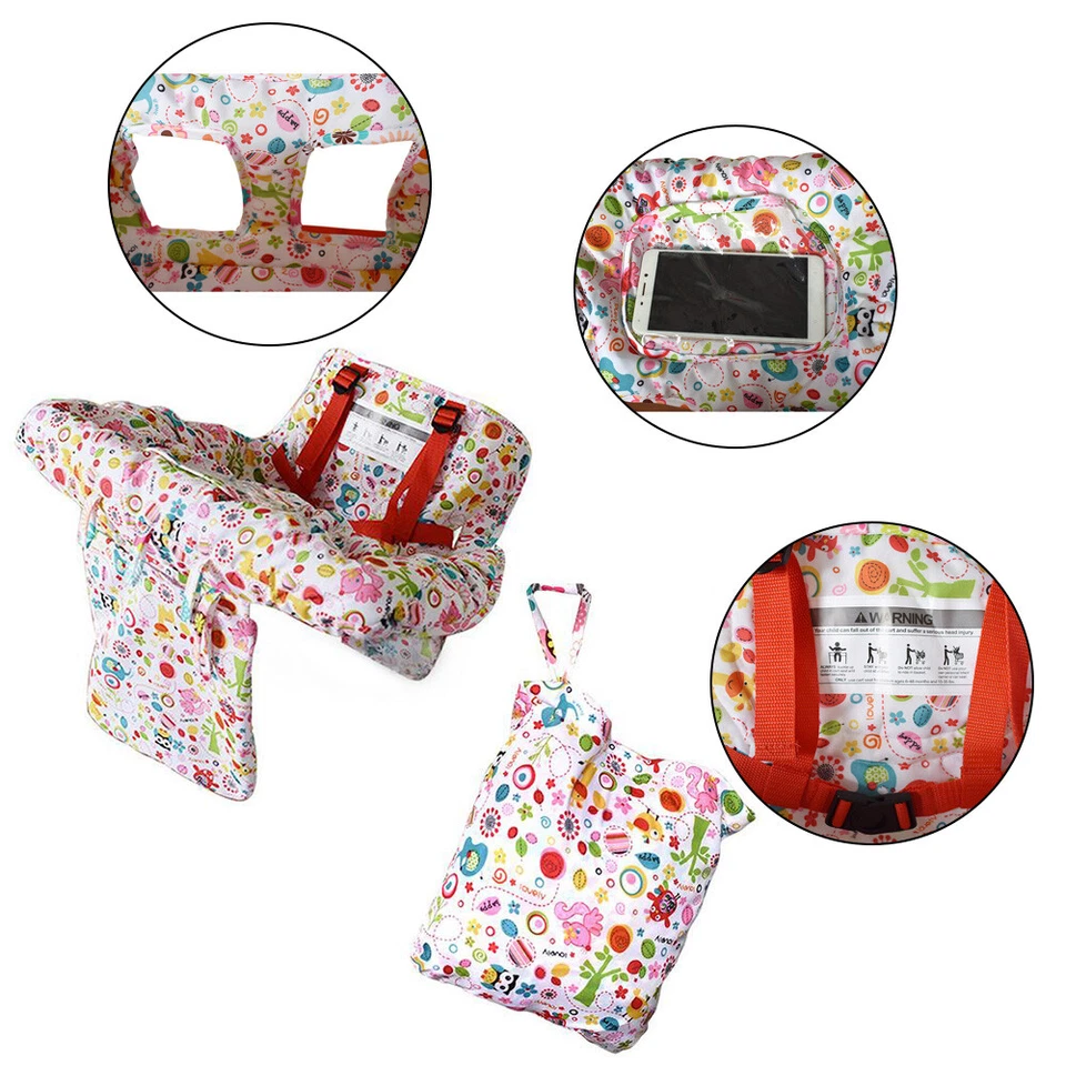 Baby Kids Shopping Cart Trolley Cushion Seat Covers Mat High Chair Protector Pad - image 2 of 4