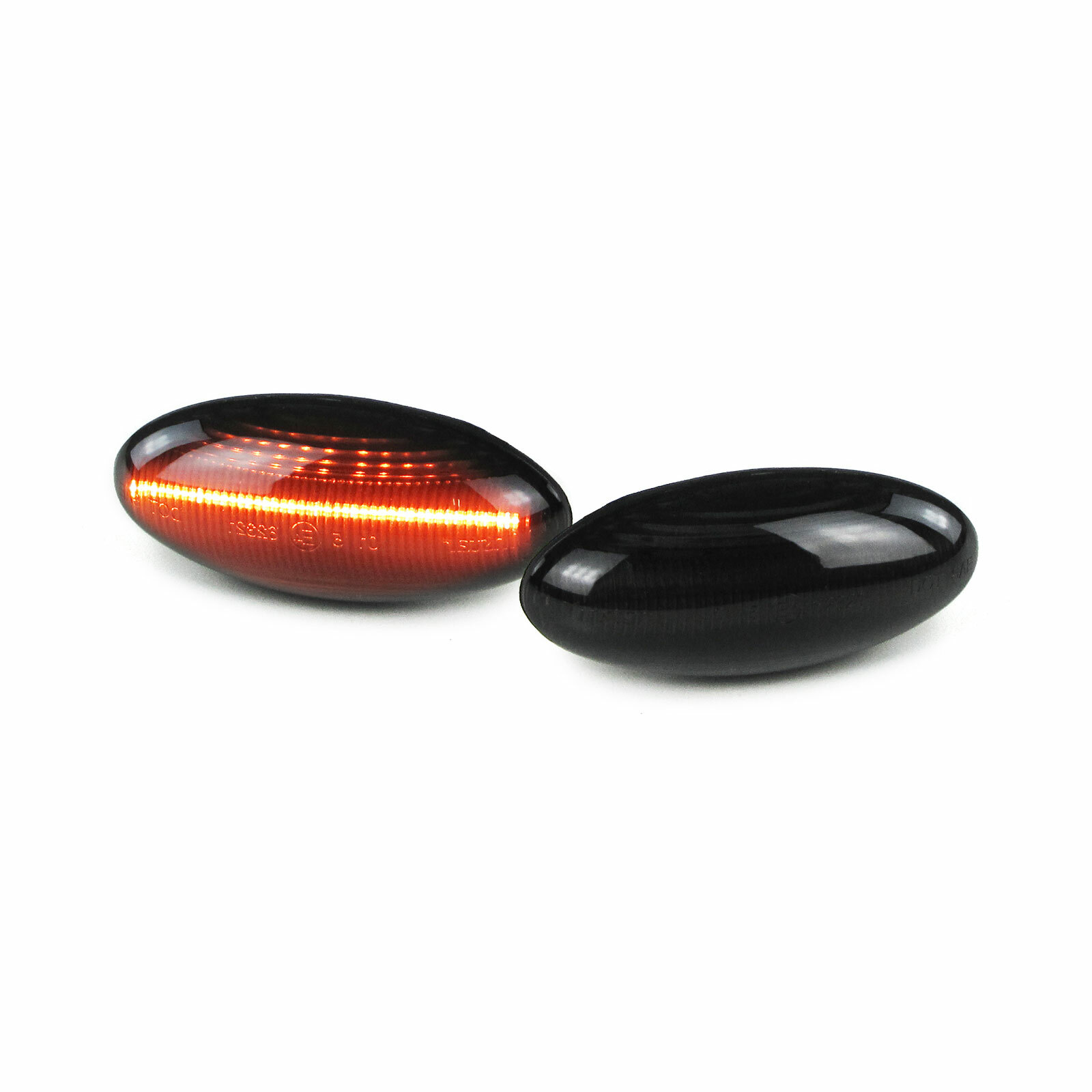 Clignotant latéral LED Peugeot 206 307 107 répétiteur noir teinté Citroën C1