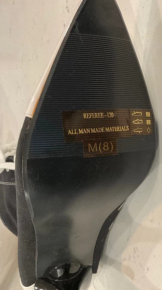 SEXY LACEUP REFEREE ANKLE BOOT HALLOWEEN SPIRIT COSTUME W/3.75” HEELS SZ 8 NWT - Image 3 of 4