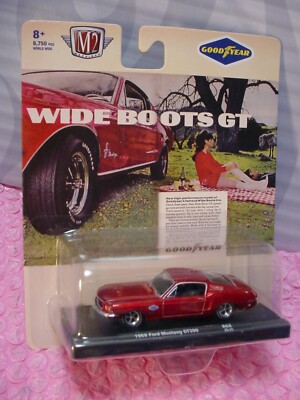 1968 MUSTANG GT390  Red; WIDE BOOTS GT;GOODYEAR 2020 M2 Machines  R68 20-25