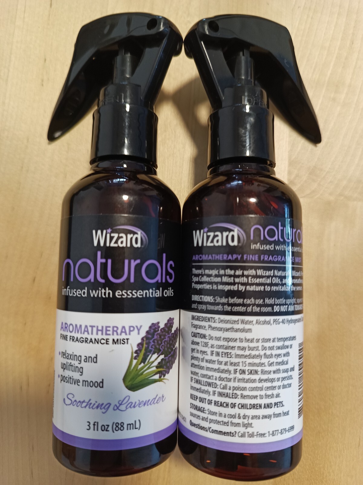 Aromatherapy Lavender Sleep Spray Mist + Essential Oils - Natural 3oz - 2x Pack