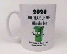 2020 The Year of The Wheelie Bin Mug Cup