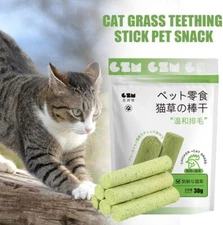 Cat Grass Teething Stick,Cat Grass Teething Stick Cuddles and Meow Teeth Cleaner
