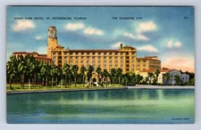 VINTAGE VINOY PARK HOTEL~ ST. PETERSBURG, FLORIDA POSTCARD GH