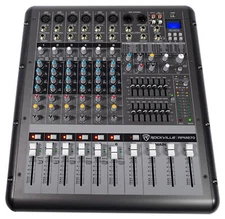 Rockville RPM870 8 Channel 6000w Amplifier Mixer w/USB, Effects, 8 XDR2 Mic Pres