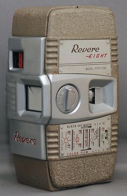 REVERE EIGHT 8 Model Fifty Five 55 Vintage Movie Camera USA REVERE EIGHT 8 Model Fifty Five 55 Vintage Movie Camera USA