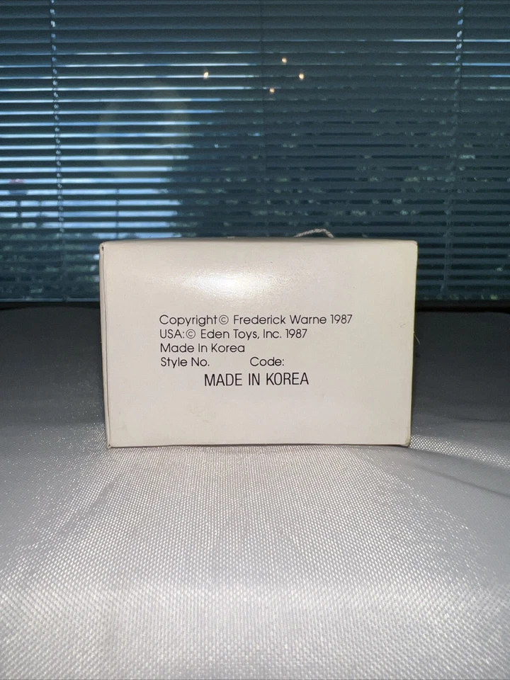 Vintage Beatrix Potter Eden Toys Clip-On Peter Rabbit Plush Original Bag 1987 - Image 3 of 4