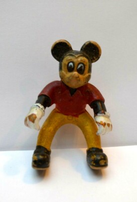VINTAGE MICKEY FOAM DISNEY STYLE PLASTOY BULLY FIGURINE TOY TOY