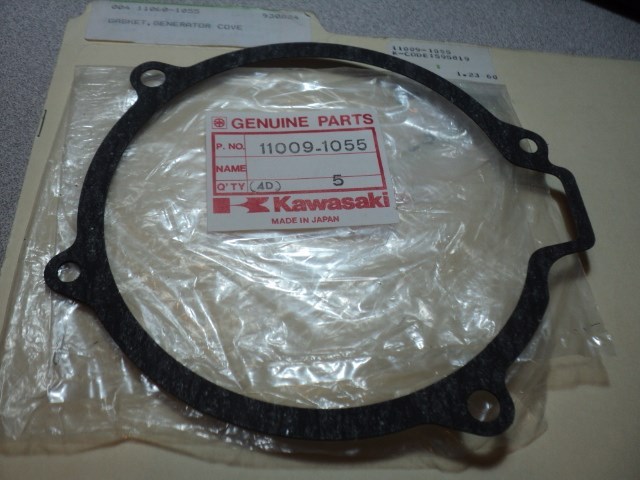 こすけ 1980-93 KAWASAKI ZR ZX KZ 550 GENERATOR COVER GASKET OEM 11009