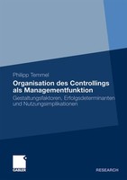 Philipp Temmel | Organisation Des Controllings Als Managementfunktion | Buch