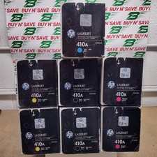 Set of 7- HP 410A CF410A-13A 1 Cyan 2 Mag 2 Yellow 2 Blk OEM Exp: 2016 - NEW