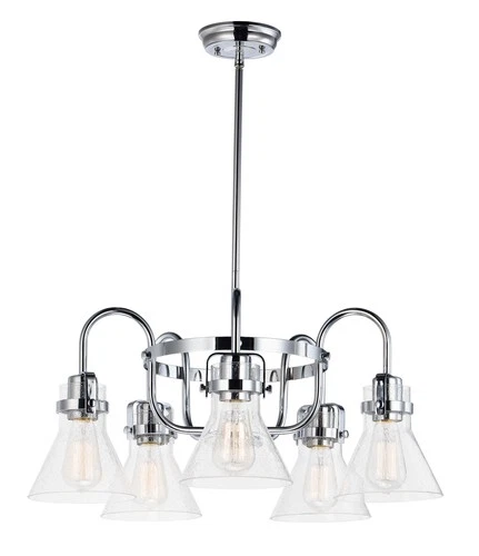 Maxim Seafarer 5-Light Chandelier in Polished Chrome - Picture 1 of 2
