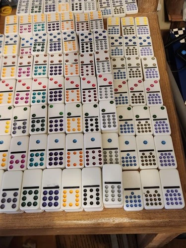 Replacement Dominoes: BONE/WHITE you PICK, double 15, FREE combined shipping
