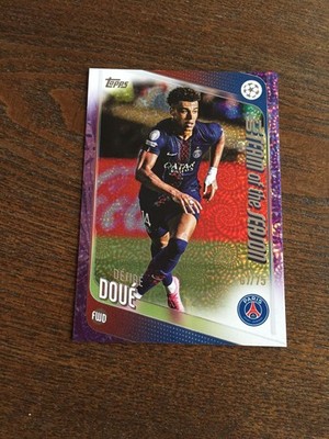 2025-26 Topps Carnaval UCC Desire Doue PSG France Purple 67/75
