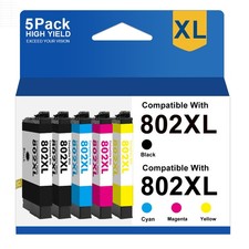 4-Pack 802XL Ink Cartridge For Epson WorkForce Pro WF-4720 WF-4730 WF4740 WF4745