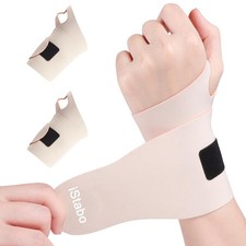 2 Pack Wrist Brace Support for Carpal Tunnel Pain Relief, Ultra Thin Elastic ...