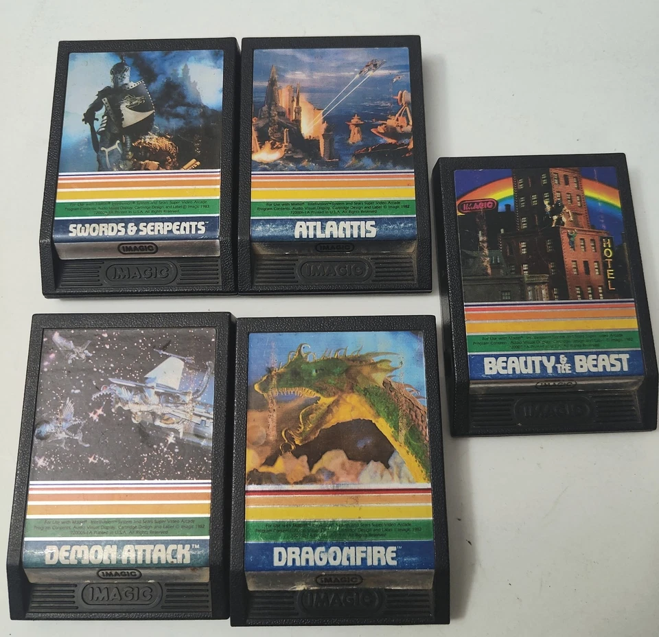 Intellivision Lote De 5 Cartuchos Imagic Game PROBADOS  Foto 2 de 4