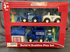 Kid Connection Build’N Buddies Play Set Police Station with Figures