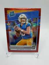 2020 Panini Donruss Optic - Rated Rookies Justin Herbert #153 Red Mojo Prizm...