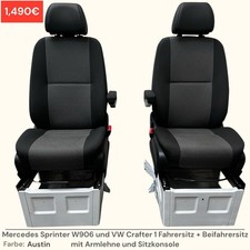 Sprinter 906 W906 Crafter 1 Fahrersitz + Beifahrersitz Armlehne Sitzkonsole Sitz