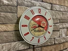 VTG 50s MOBIL-TEXACO OIL OLD NAFTA GAS STATION ADVERTISING WALL CLOCK SIGN GLOBE