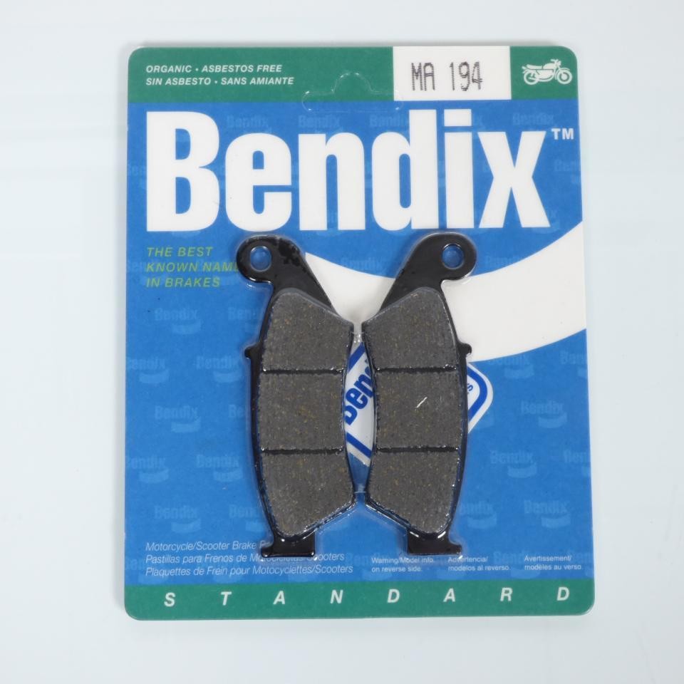Plaquette de frein avant Bendix MA194 pour moto Honda 250 XR R 1996-2004