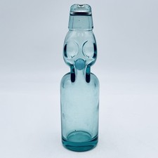Codd Neck Marble Bottle Green Blue Glass