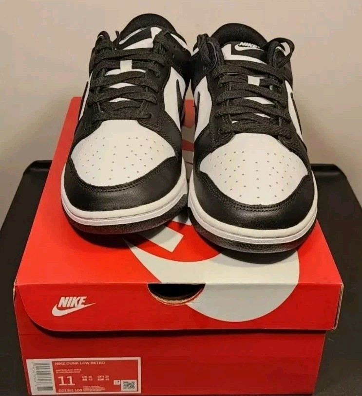 Size 8 - Nike Dunk Low Black White for sale online | eBay