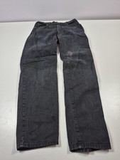 Versace Jeans Couture Jeans Mens 32x32 Black Straight Leg Medusa Made Italy