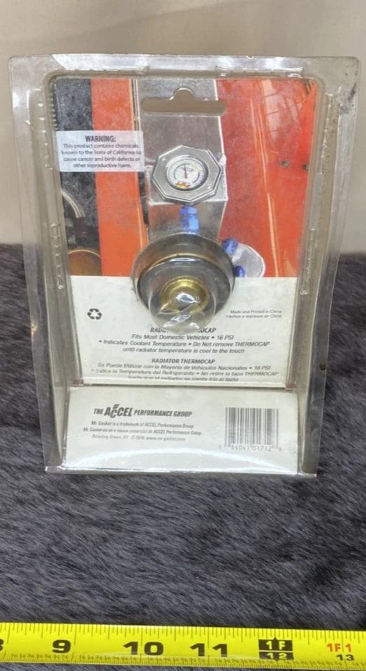 Tapón térmico radiador Mr. Gasket 2471S Foto 3 de 4