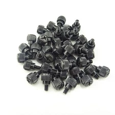 Honbay 40PCS 6#-32x5 M3.5 PC Computer Case Thumbscrews Thumb black zinc 