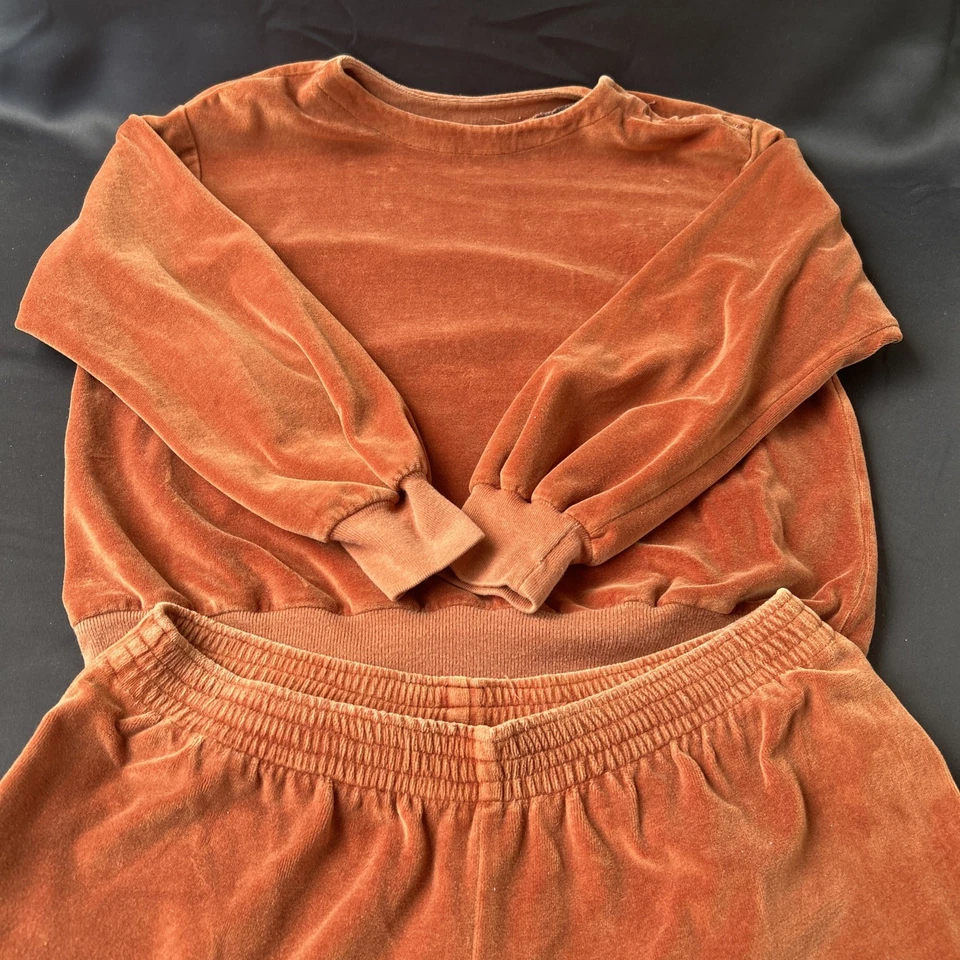 Vintage Liz Claiborne Brown jumpsuit Large button front wide leg long sleeve - Image 2 of 4