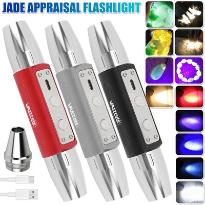 6 in 1 UV LED Flashlight Gem Jade Jewelry Gemstone Identification Torch Lamp