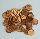 1950 D Uncirculated Wheat Cent Roll All Red RD 50 BU UNC Coins 1c Penny