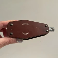 Vintage Lewmar Ratcheting 2" Sheave Fiddle Block Sailboat made in England Clean!