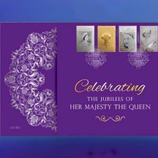 2022 The Queen's Jubilees Impressions~Precious Metal Prestige Cover PNC 177/250