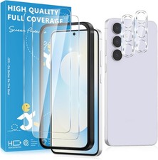 2PCS Tempered Glass Screen Protectors  Camera Lens Protectors for Samsung Galax