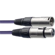 Stagg XLR Microphone Cable 20 ft.  Purple