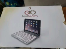 Gold & Cherry Premium Smart Keyboard Case for iPad Mini (1-3 Gen) Rose Gold
