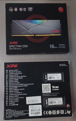 ADATA XPG SPECTRIX D50 DDR4 RGB 32GB (2x16GB) AX4U3000716G16A-DT50