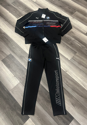 NWT Puma BMW Motorsports Men's Tracksuit Black SDS Jacket XL +