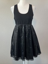 Alice + Olivia Fit and Flare Tank Dress Black Size XS