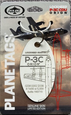 PLANETENSCHILDER: LOCKHEED P-3C DUORION: US NAVY (16070) - WHITE TAG