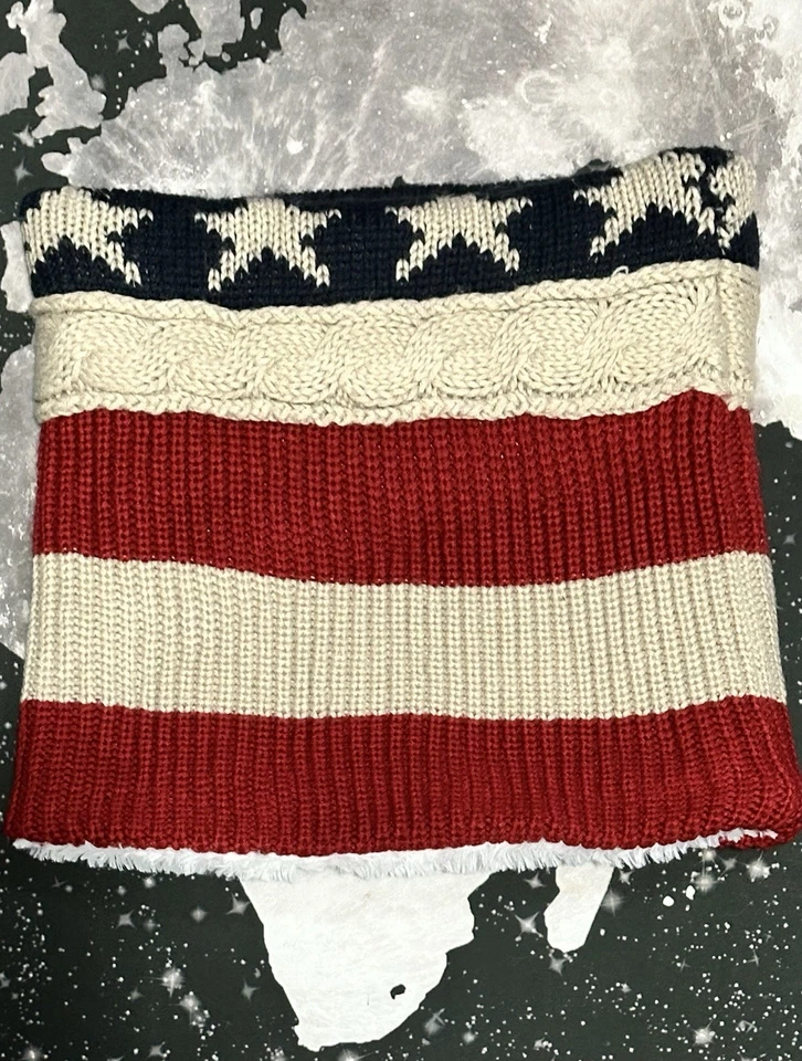 Calentador de cuello unisex de piel sintética estrellas y rayas bandera americana de Módena Foto 2 de 4