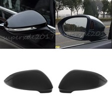 Spiegelkappen Gehäuse Glanz Schwarz Für VW Golf VIII 8 mit Spurwechselassistent