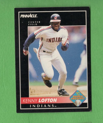 1992 SCORE PINNACLE Baseball KENNY LOFTON #582 ROOKIE PROSPECT EX Condition (RC)